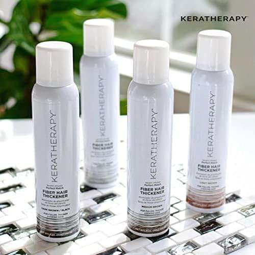 Keratherapy Keratin Infused Perfect Match Fiber Hair Thickener Spray, Light Brown, 4 fl. oz., 140 ml - Volumizing, Thickening, & Concealing Hairspray for Scalp Coverage, Roots & Thinning Areas - Image 2