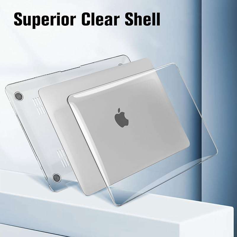 Fintie Case for MacBook Air 13 Inch A2337 (M1) / A2179 / A1932 (2022 2021 2020 2019 2018 Release) - Snap On Hard Shell Case Cover for MacBook Air 13 Retina Display with Touch ID (Crystal Clear) - Image 6