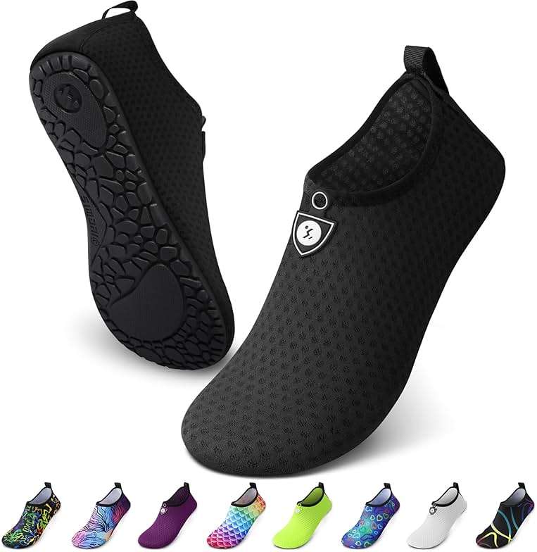 SIMARI Water Shoes for Women Men Swim Aqua Socks Beach Pool Essentials Barefoot Surf River Boat Kayak Sea Yoga Sand Exercise Sport Accessories Breathable Quick-Dry Adult Youth Kid Size SWS001 - Image 1