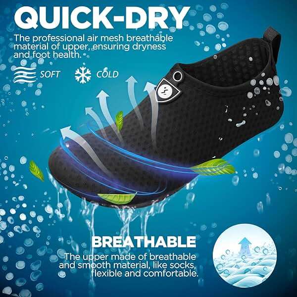 SIMARI Water Shoes for Women Men Swim Aqua Socks Beach Pool Essentials Barefoot Surf River Boat Kayak Sea Yoga Sand Exercise Sport Accessories Breathable Quick-Dry Adult Youth Kid Size SWS001 - Image 2