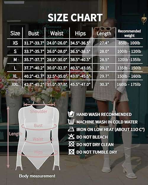 MANGOPOP Women's Mock Turtle Neck Long Sleeve Tops Bodysuit Jumpsuit - Image 6