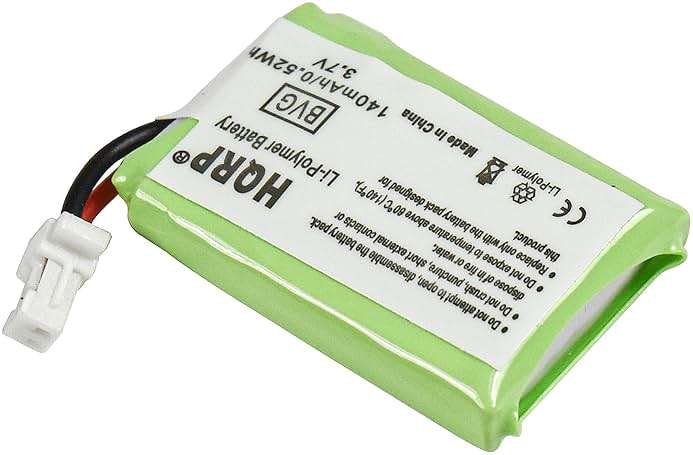 HQRP 140mAh Battery Compatible with Plantronics CS540 CS530 CS540A 86180-01 Wireless Headset 84479-01 Savi CS540 - Image 2