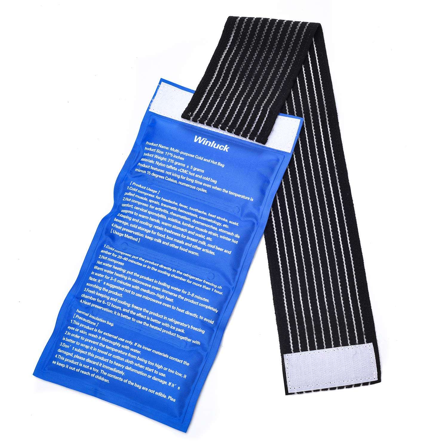 Gel Ice Packs for Injuries- Adjustable Wrap for Pain Relief Ice Pack+Heat Pack ， Non-Toxic Smooth Reusable, Support Rehabilitation, Flexible Therapy - Shoulder, Back, Knee, Neck, Ankle, Jaw & More, - Image 1