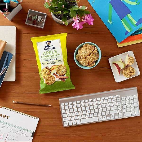 Quaker Rice Crisps, Gluten Free, 4 Flavor Sweet and Savory Variety Mix, Single Serve, 30 count - Image 5