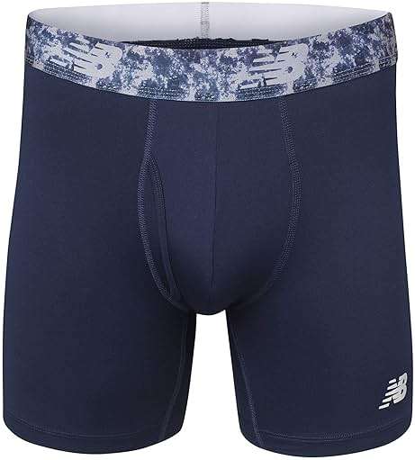 New Balance Men's Performance Boxer Briefs with Fly, Breathable Stretch Underwear, Moisture Wicking, Soft Waistband (3 Pack) - Image 4