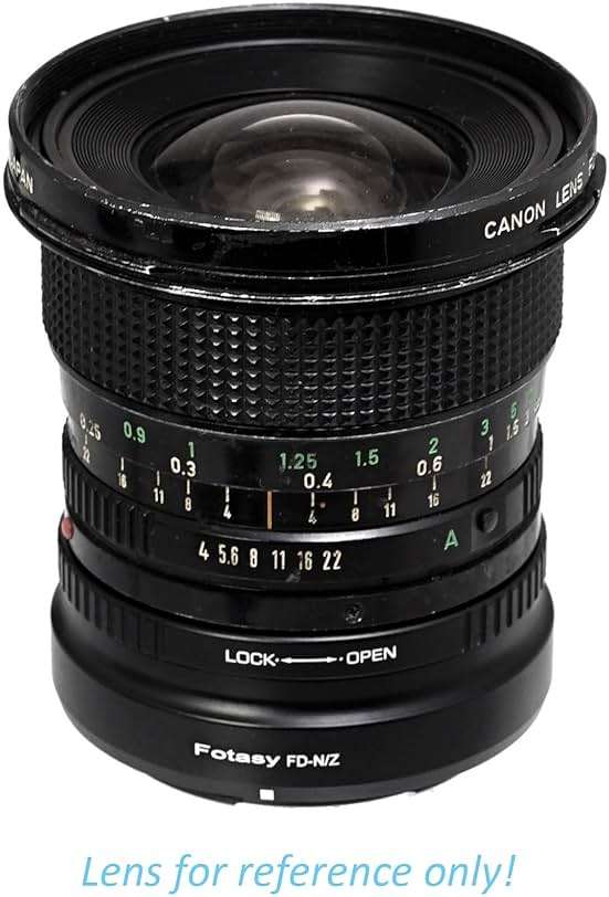 Fotasy Cannon FD Lens to Nikkor Z Mount Adapter, FD Z Adapter, Compatible with Canon FD FL Classic lense, Compatible with Nikon Z Mount Mirrorless Camera Z30 Z50 Z5 Z6 Z7 Z6II Z7II z fc Z9 - Image 2