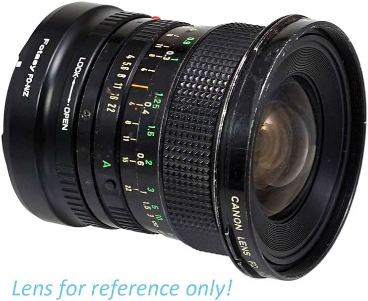 Fotasy Cannon FD Lens to Nikkor Z Mount Adapter, FD Z Adapter, Compatible with Canon FD FL Classic lense, Compatible with Nikon Z Mount Mirrorless Camera Z30 Z50 Z5 Z6 Z7 Z6II Z7II z fc Z9 - Image 3