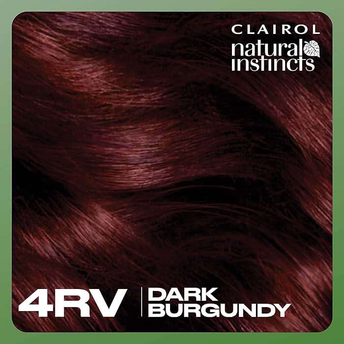 Clairol Natural Instincts Demi-Permanent Hair Dye, 4RV Dark Burgundy | Ammonia‑Free, Vegan Hair Color with Coconut Oil & Aloe Vera | Pack of 3 - Image 9