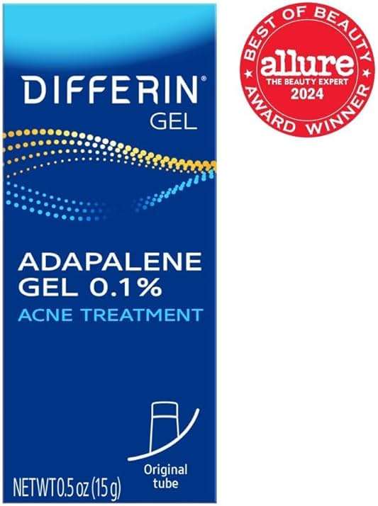 Differin Acne Treatment Gel, 30 Day Supply, Retinoid Treatment for Face with 0.1% Adapalene, Gentle Skin Care for Acne Prone Sensitive Skin, 15g Tube (Packaging May Vary) - Image 2