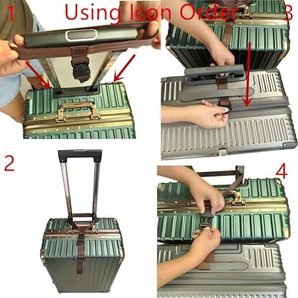 HDHYK 2 Pack Travel Accessories Luggage Straps - Add a Bag Suitcase Strap Belt(Black) - Image 2