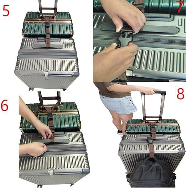 HDHYK 2 Pack Travel Accessories Luggage Straps - Add a Bag Suitcase Strap Belt(Black) - Image 3