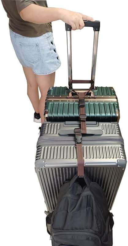 HDHYK 2 Pack Travel Accessories Luggage Straps - Add a Bag Suitcase Strap Belt(Black) - Image 4