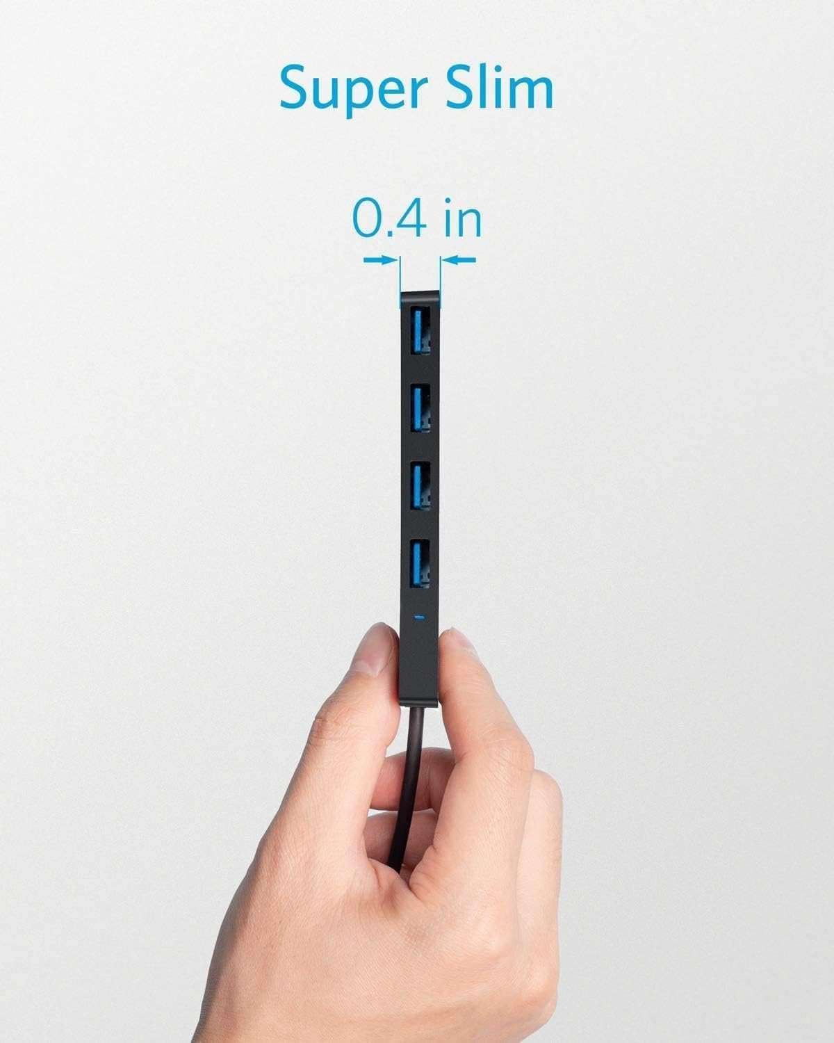 Anker USB Hub 4 Ports, Multiple USB 3.0 Hub, USB Splitter for Laptop, Extender for A Port Laptop, PC, Desktop and More [Charging Not Supported](2ft USB-A) - Image 4