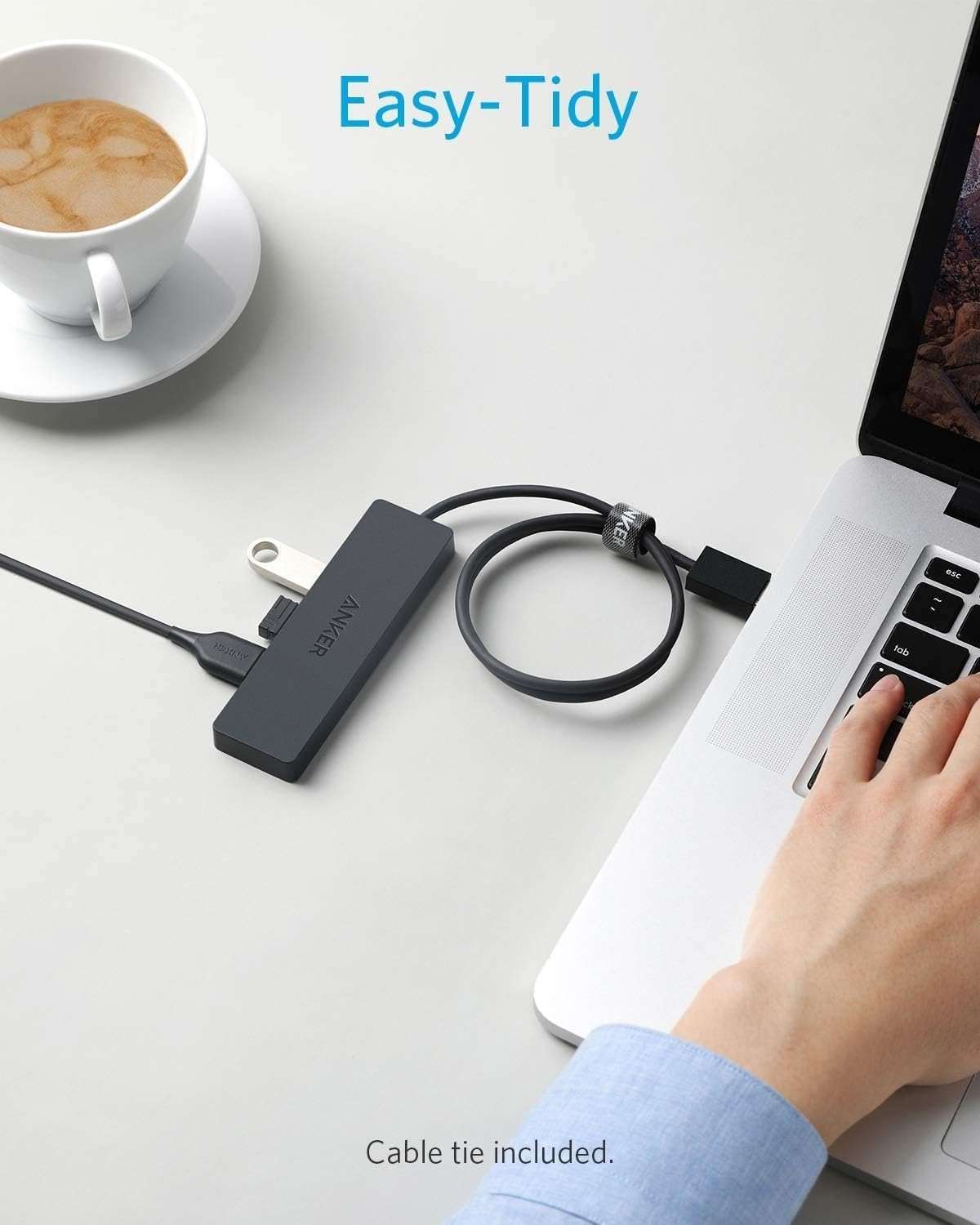 Anker USB Hub 4 Ports, Multiple USB 3.0 Hub, USB Splitter for Laptop, Extender for A Port Laptop, PC, Desktop and More [Charging Not Supported](2ft USB-A) - Image 6