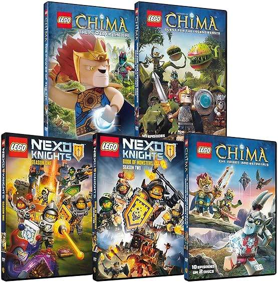 "Ultimate Lego Nexo & Chima DVD Collection (Nexo Knights - Season 1 & Season 2 / Legends of Chima: Power of Chi / Chi, Tribes & Betrayals / Quest for The Legend Beasts" - Image 1