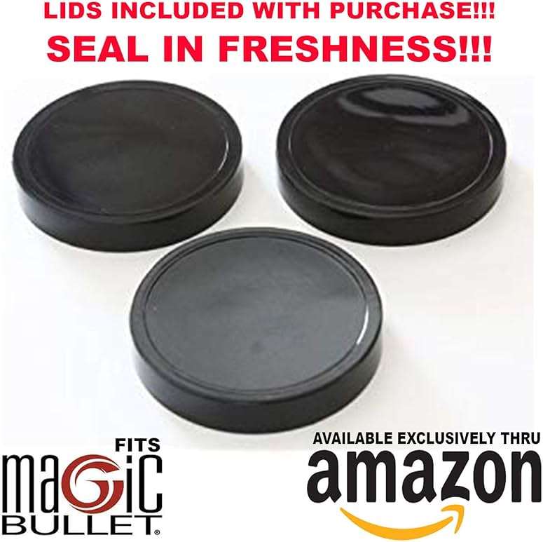 16oz Cups 6 Piece Set - 3 Replacement Cups WITH LIDS for Magic Bullet Blender LIDS INCLUDED - Image 4