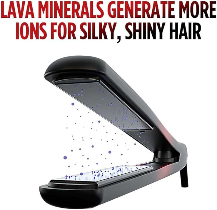 CHI Lava Ceramic 1″ Flat Iron Hair Straightener, Volcanic Lava Ceramic Plates for Smooth, Even Styling, 11 ft Swivel Cord, Heat-Stable Hair Flat Iron for All Types - Image 5