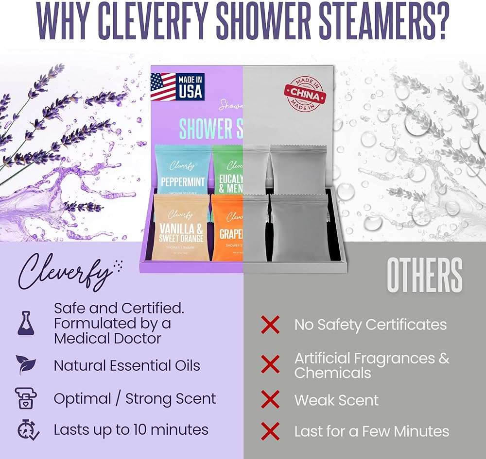 Cleverfy Shower Steamers Aromatherapy - Birthday Gifts for Women, Mom, Wife, Grandma, Her, Best Friend, Daughter, Sister, Teens & Girlfriend - 6 Tablets - Image 6