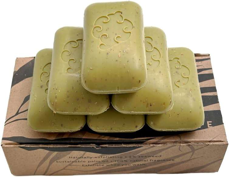 Baudelaire Exfoliating Sea Loofa Soap - Natural Fragrance - Hydrating & Moisturizing Triple-Milled Luxury, 5 oz (Pack of 6) - Image 2
