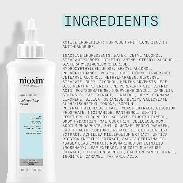 Nioxin Scalp Recovery System Scalp Soothing Serum | With Pyrithione Zinc and Green Tea Extracts | 3.38 Fl Oz - Image 8
