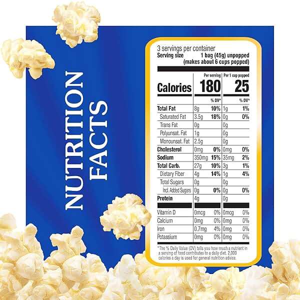 Act II Mini Bags Butter Microwave Popcorn, 1.58 oz., 3-Count Bags (Pack of 12) - Image 2