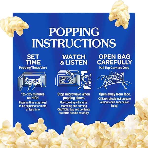 Act II Mini Bags Butter Microwave Popcorn, 1.58 oz., 3-Count Bags (Pack of 12) - Image 7