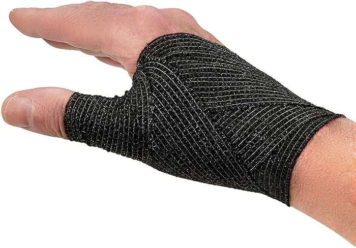 BISIBITA2 Sensi Wrap Grip Cover Sports Self Bandage Rolls 2-inch x 5-Yards 24pcs (Black) - Image 3