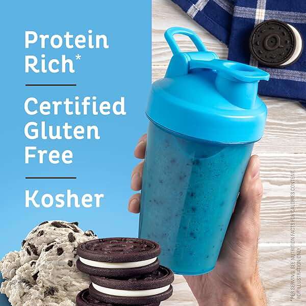 Quest Nutrition Cookies & Cream Protein Powder, 20g Protein, 1g Sugar, Low Carb, Gluten Free, 1.6 Pound, 24 Servings - Image 3