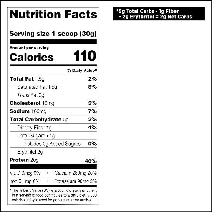 Quest Nutrition Cinnamon Crunch Protein Powder, 20g Protein, 2g Net Carb, 1g Sugar, Low Carb, Gluten Free, 1.6 Pound, 24 Servings - Image 7