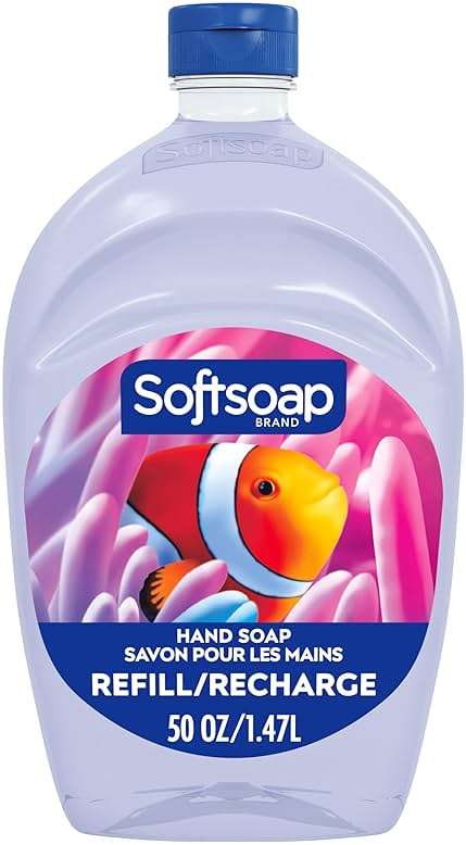 Softsoap Aquarium Liquid Hand Soap, Kitchen and Bathroom Hand Soap, 50 fl oz Refill - Image 1