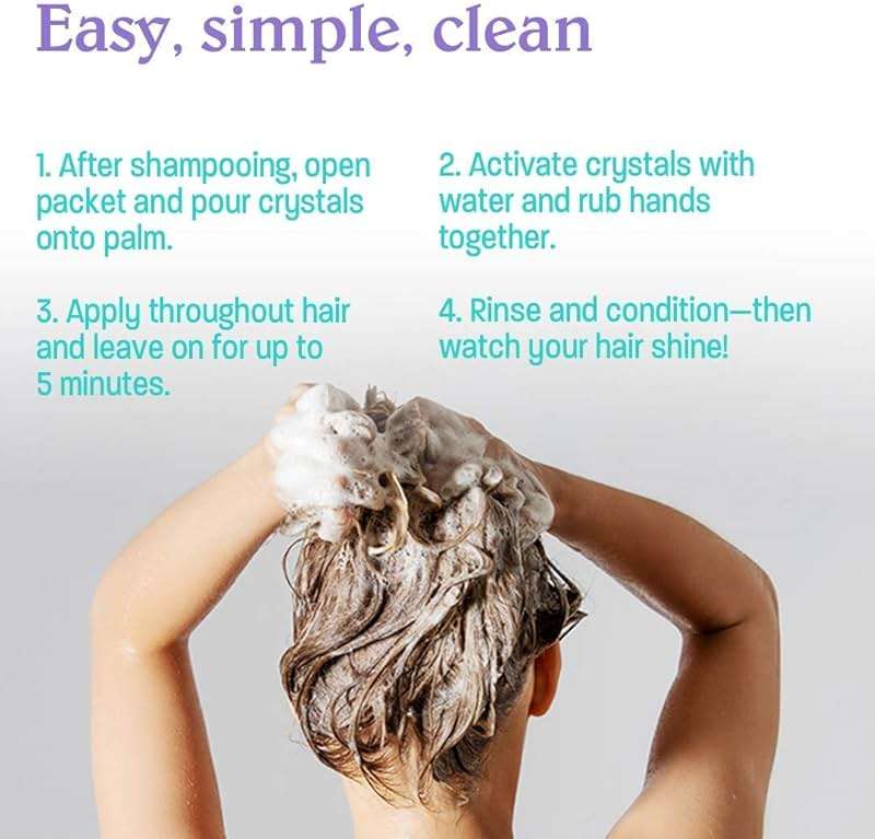 Malibu C Hard Water Hair Remedy - Chelating Treatment Packets for Mineral Buildup & Scalp Detox - Removes Deposits, Prevents Discoloration, Restores Shine - Vegan Hair Care Products, 3 Packets - Image 5
