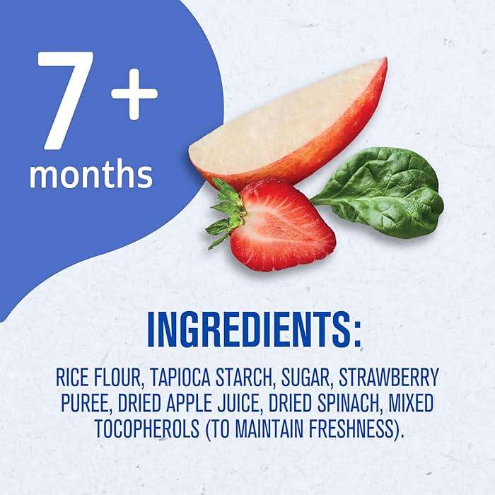 Gerber Teethers, Strawberry Apple Spinach Gentle Teething Wafers, Baby Teething Snacks, 6PK - Image 3