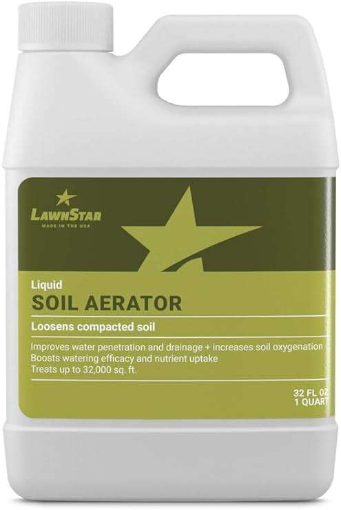 Liquid Lawn Aerator (32 fl oz) - Loosens & Conditions Compacted Soil - Alternative to Core and Mechanical Aeration - Improves Water Penetration & Drainage + Soil Oxygenation - American Made - Image 1
