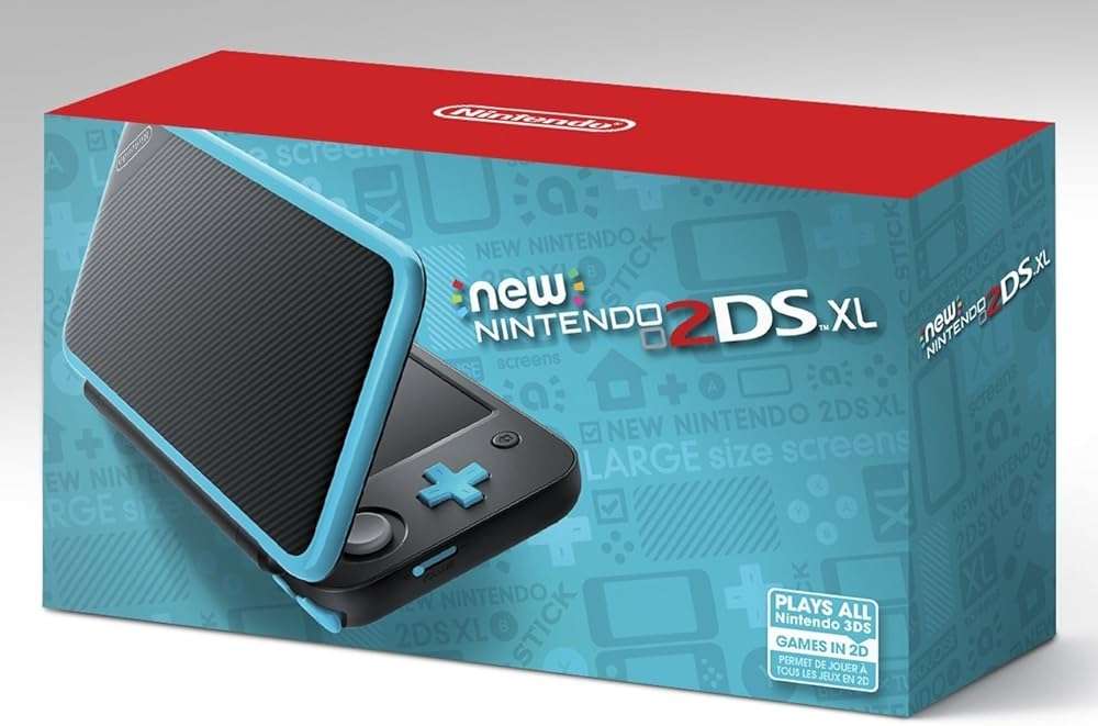 Nintendo New 2DS XL - Black + Turquoise (Renewed) - Image 2