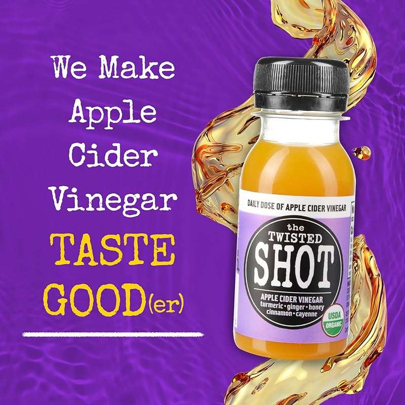 The Twisted Shot – Apple Cider Vinegar Shots with Ginger, Turmeric, Honey, Cinnamon & Cayenne | Drink for Digestion, Immunity & Gut Health | Ready to Drink | 6, 2 oz Bottles - Image 3