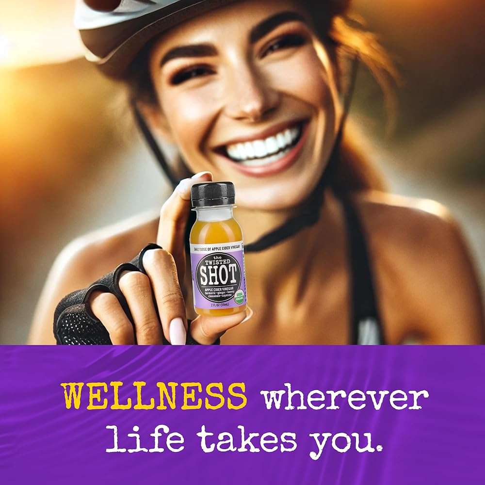 The Twisted Shot – Apple Cider Vinegar Shots with Ginger, Turmeric, Honey, Cinnamon & Cayenne | Drink for Digestion, Immunity & Gut Health | Ready to Drink | 6, 2 oz Bottles - Image 7