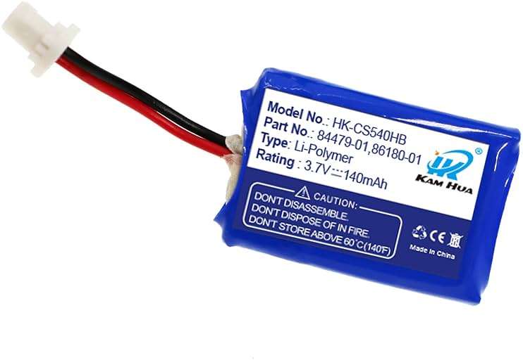 KH KAM HUA CS540, C054 Battery Replacement, 84479-01, 86180-01 Battery for Plantronics CS540, C054 Headset, - Image 3