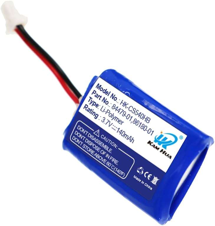 KH KAM HUA CS540, C054 Battery Replacement, 84479-01, 86180-01 Battery for Plantronics CS540, C054 Headset, - Image 4