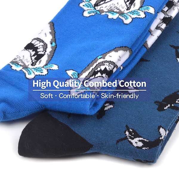 WeciBor Men's Funny Novelty Crew Socks, Cotton Dress Socks Gift for Dad Grandpa, Size 7-15 - Image 6
