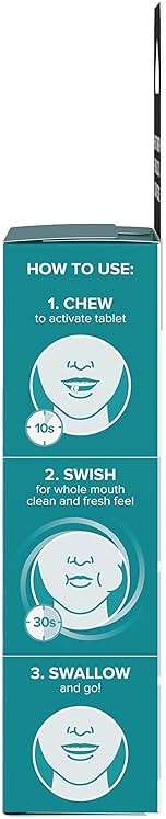 Listerine Ready! Tabs Chewable Tablets with Clean Mint Flavor, 24 Tablets (3 x 8 Tablet Blister Pack) - Image 8
