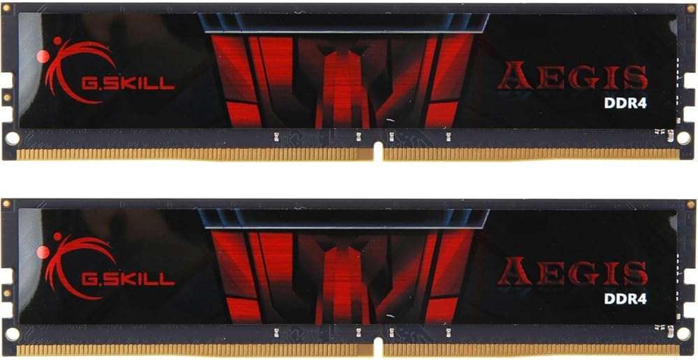 G.SKILL AEGIS Series DDR4 RAM 32GB (2x16GB) 2666MT/s CL19-19-19-43 1.20V Intel AMD Desktop Computer Memory U-DIMM (F4-2666C19D-32GIS) - Image 1