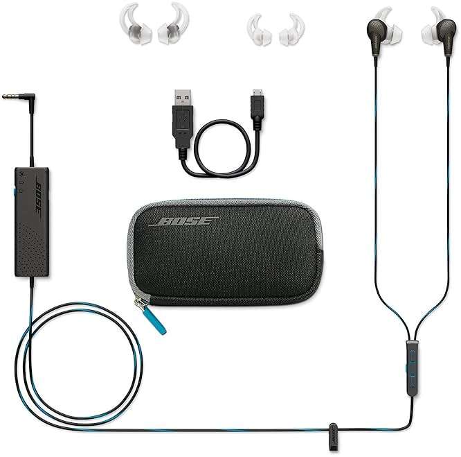 Bose 718840-0010 QuietComfort 20 Acoustic Noise Cancelling Headphones, Samsung and Android Devices, Black (Renewed) - Image 4
