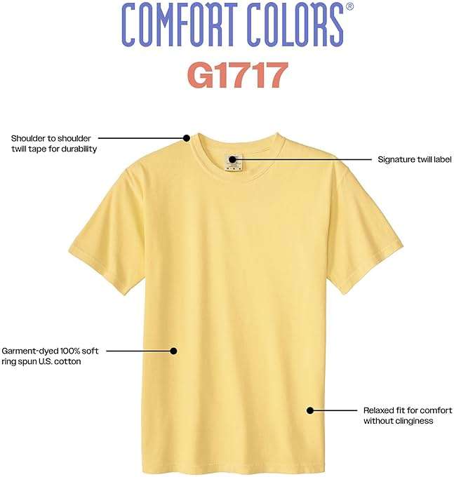 Comfort Colors Adult Heavyweight Short Sleeve Tee, Style G1717/G1745, Multipack - Image 2