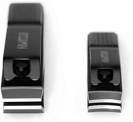 HAWATOUR Nail Clippers Set, Ultra Sharp Sturdy Fingernail and Toenail Clipper Cutters with Visibly Tin Case, Black - Image 3