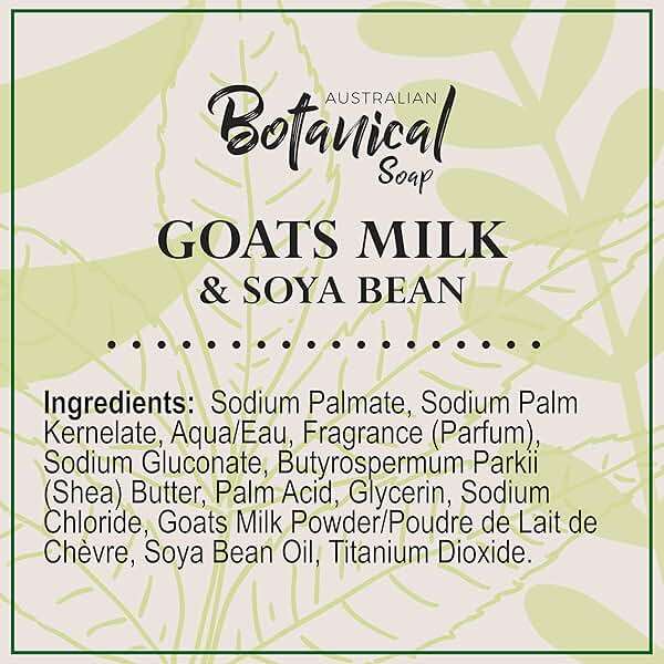 Australian Botanical Soap 6.6 OZ, Pack of 8, Goat Milk Soap Bars with Soya Bean Oil, Enriched with Organic Shea Butter, Suitable for All Skin Types, Packaging May Vary - Image 6