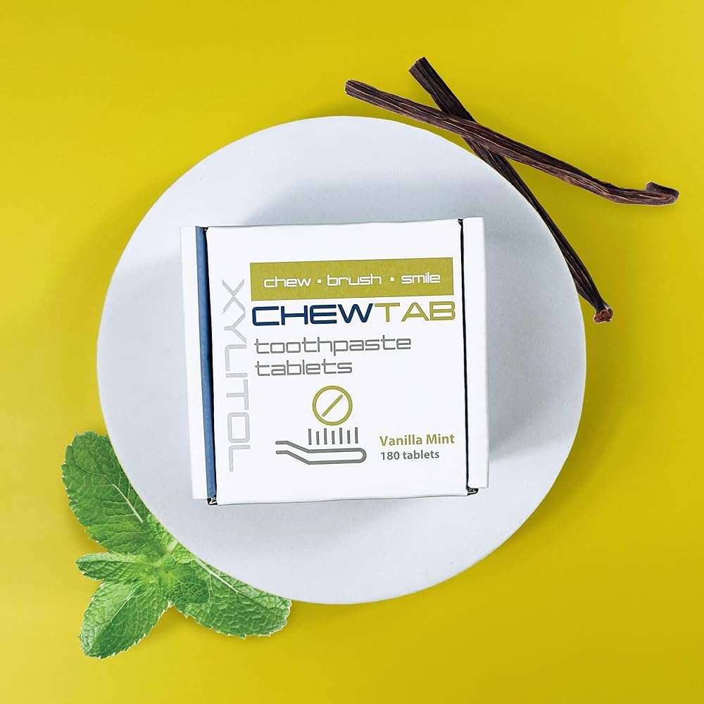 Weldental Chewtab Toothpaste Tablets Vanilla Mint Refill - Image 3
