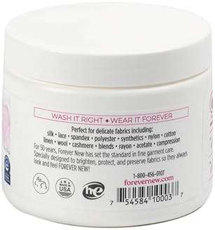 FOREVER NEW Delicate Hypoallergenic Laundry Detergent Powder - 6-8 Large Loads - Gentle washing detergent for Silk, Cashmere, Bra, Undergarments, Cotton, Wool, etc. - Unscented - 4oz - Image 3
