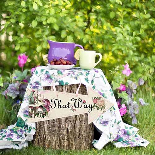 Truly Alice Arrow Hanging Signs Cutouts for Tea Party Decoration 10 Pcs - Image 2
