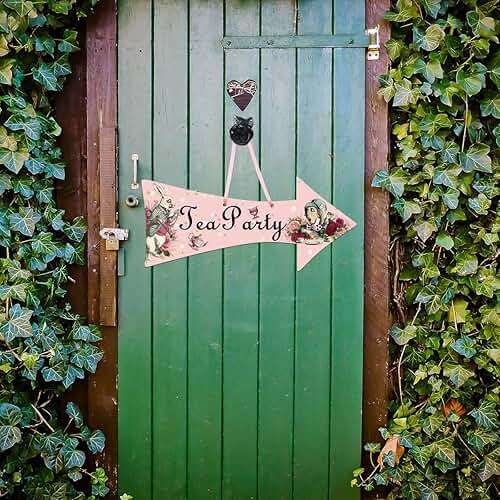 Truly Alice Arrow Hanging Signs Cutouts for Tea Party Decoration 10 Pcs - Image 6