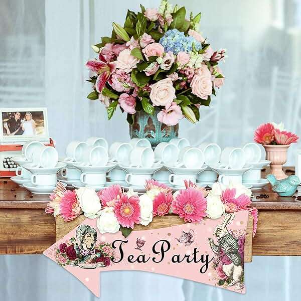 Truly Alice Arrow Hanging Signs Cutouts for Tea Party Decoration 10 Pcs - Image 8